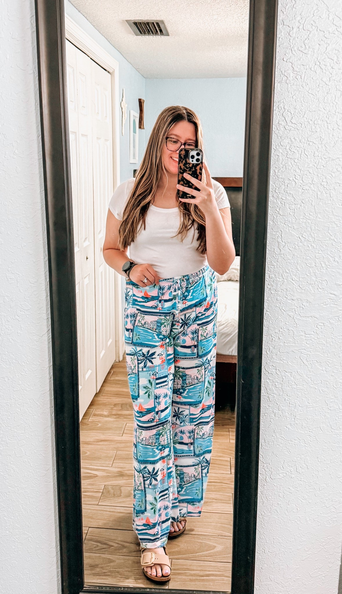 Coastal Beach Vibes! Pants + shirt from Walmart, shoes are Birkenstocks! The pants are sold as a bathing suit coverup but if you wear skin tone pieces underneath you can definitely wear them as regular pants. They’re super comfy and lightweight. Perfect for Summer! 

#LTKTravel #LTKSeasonal #LTKFindsUnder50