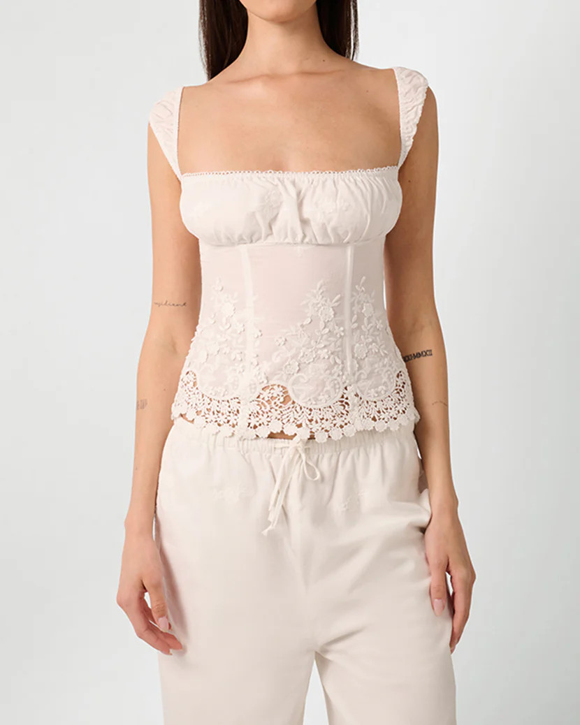 Wide Strap Ruched Cup Corset | We Wore What