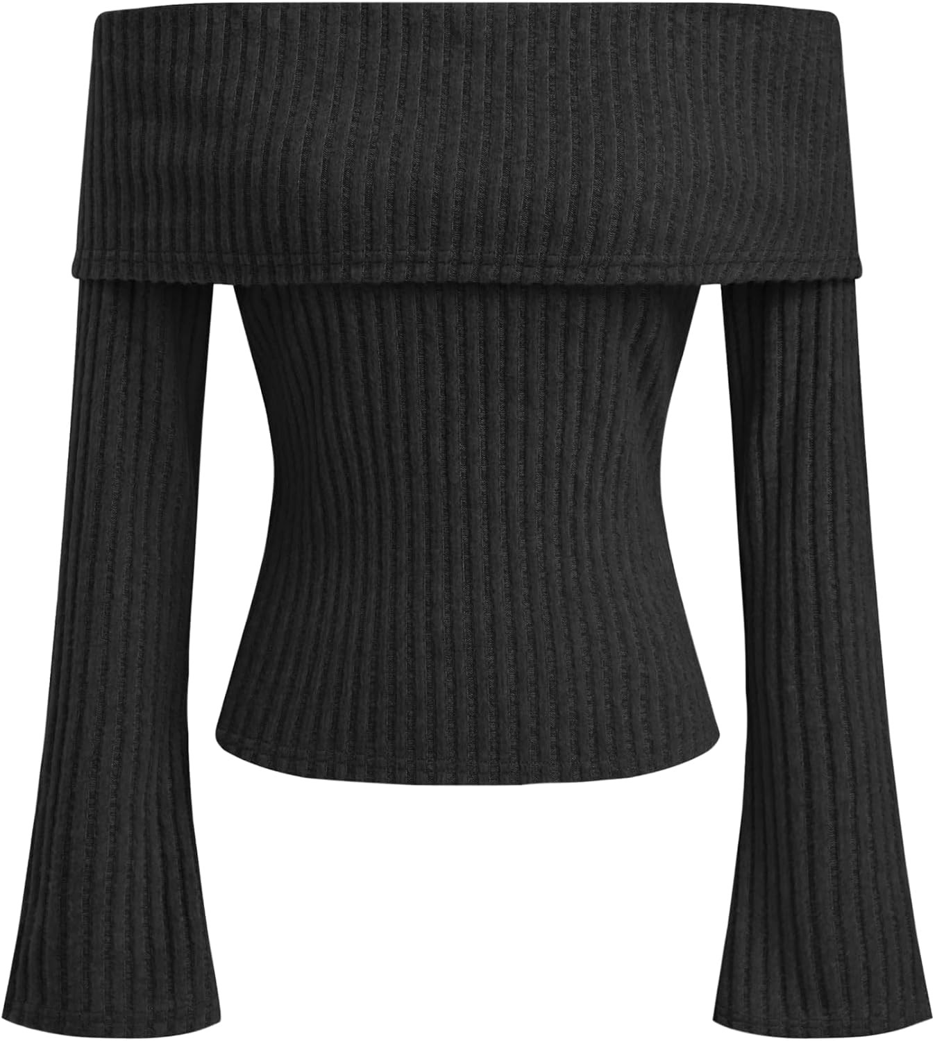 CIDER Off The Shoulder Tops for Women Long Sleeve Going Out Y2K Tops Knit Pullover Fall Outfits Trendy | Amazon (US)