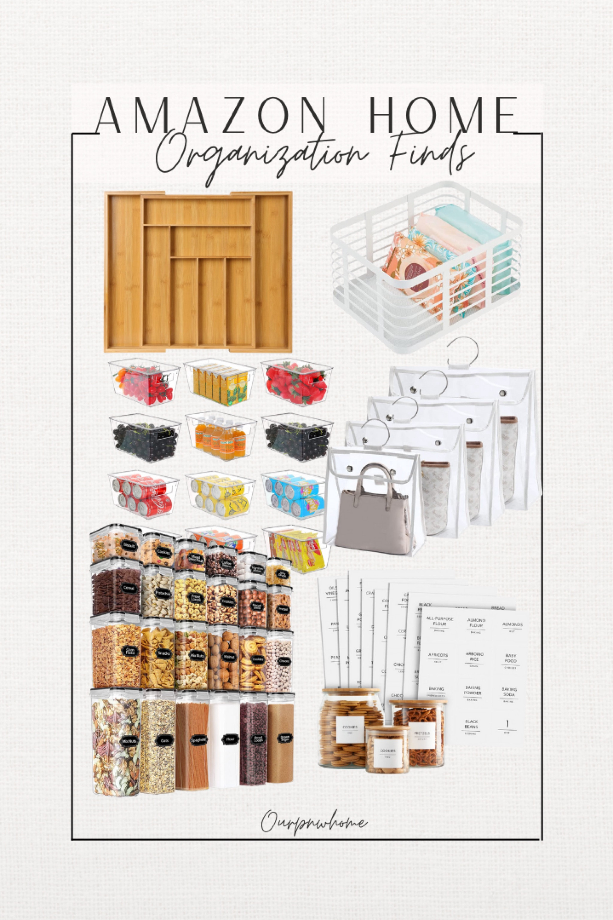 Amazon Home Organization Finds!

Expandable bamboo drawer organizer, utensil organizer, acrylic fridge organizers, handbag storage, pantry jar labels, canister set, wire basket, storage baskets, organizing, closet organizer 

#LTKstyletip #LTKhome #LTKFind