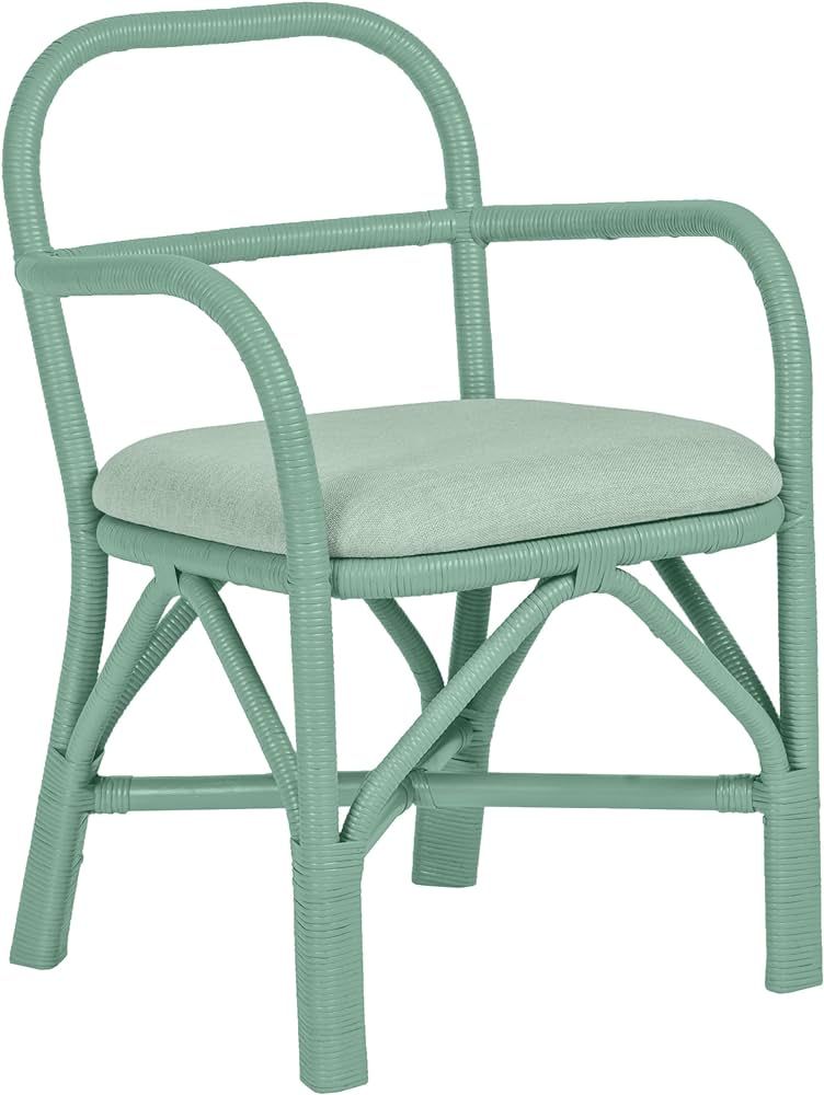 Tov Furniture Ginny Green Rattan Dining Chair | Amazon (US)