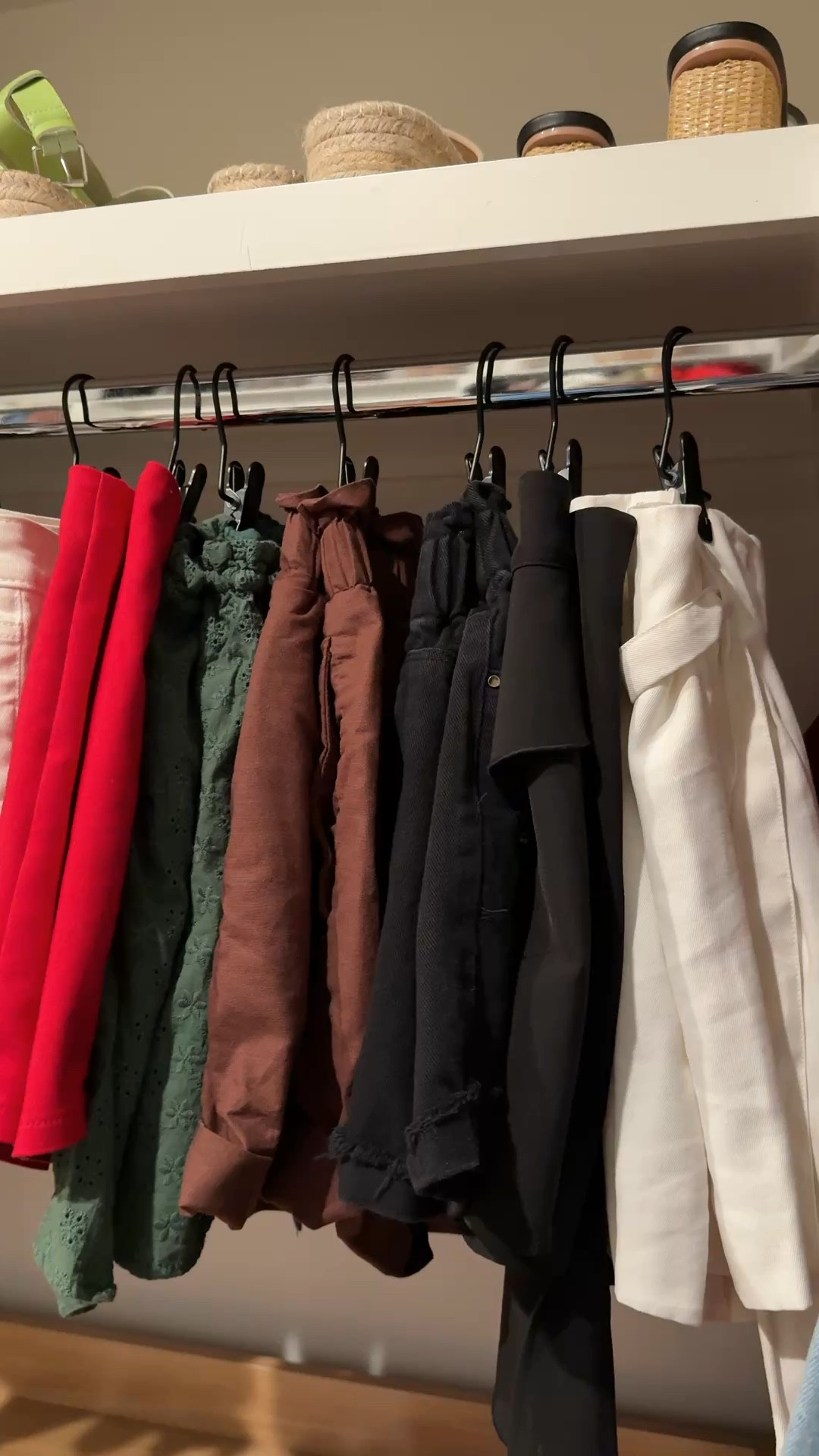 Any easy and aesthetic way to hang your shorts! 

#closet #organization