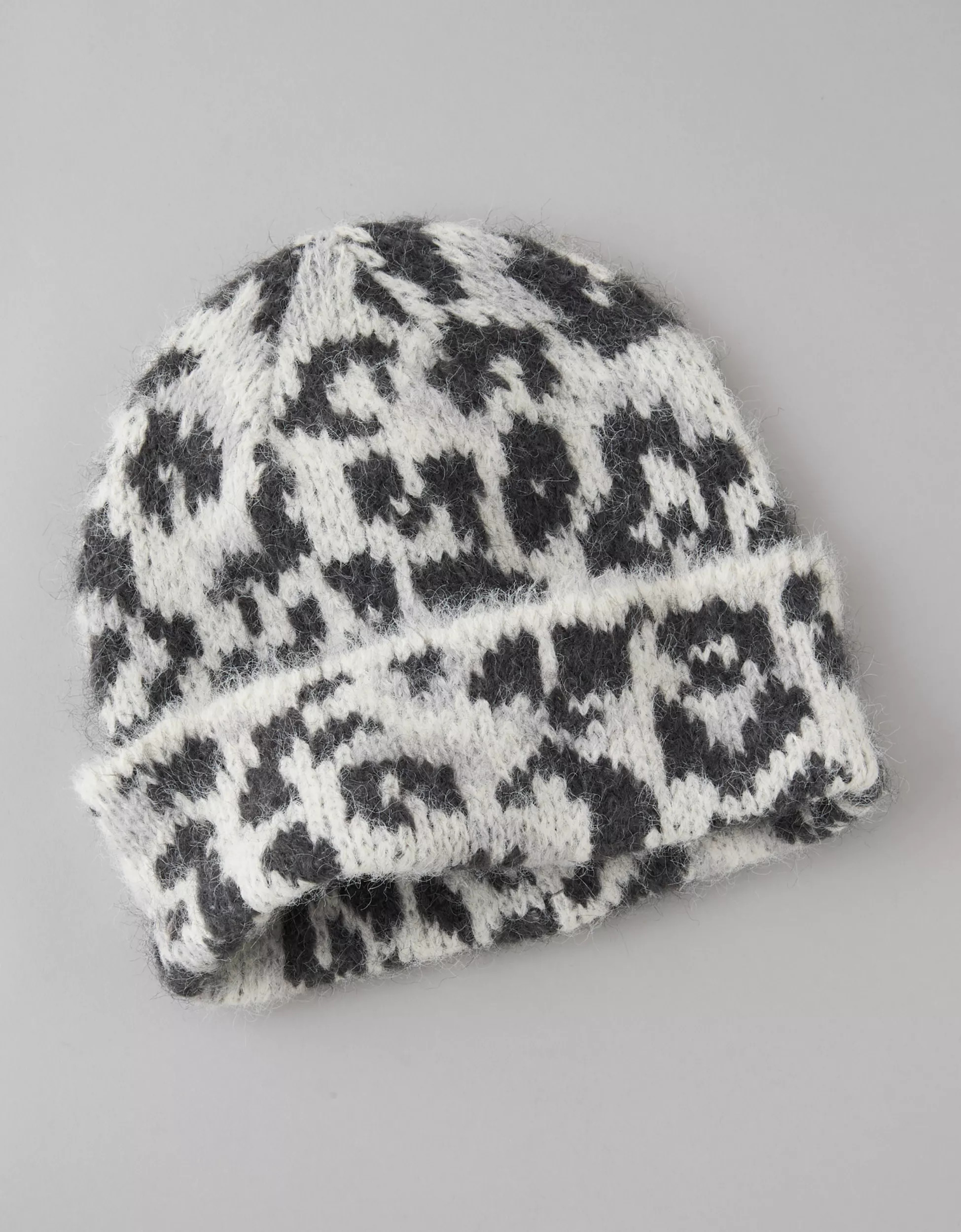 AE Leopard Print Beanie | American Eagle Outfitters (US & CA)