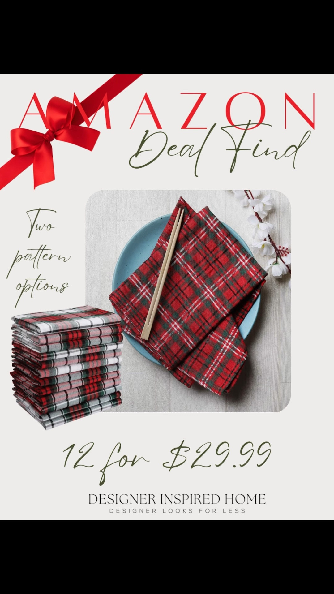 Amazon Christmas cloth napkin deal find!

#LTKHoliday #LTKFindsUnder50 #LTKHome