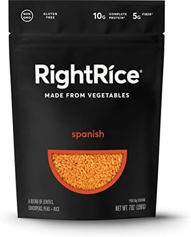 RightRice - Spanish (7oz. Pack of 1) - Made from Vegetables - High Protein, Vegan, non GMO, Glute... | Amazon (US)