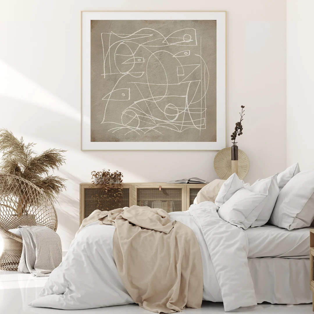 Large Abstract, Minimalistic Painting, Neutral Wall Art, Beige Wall Art, Printable Art, Large Art... | Etsy (US)