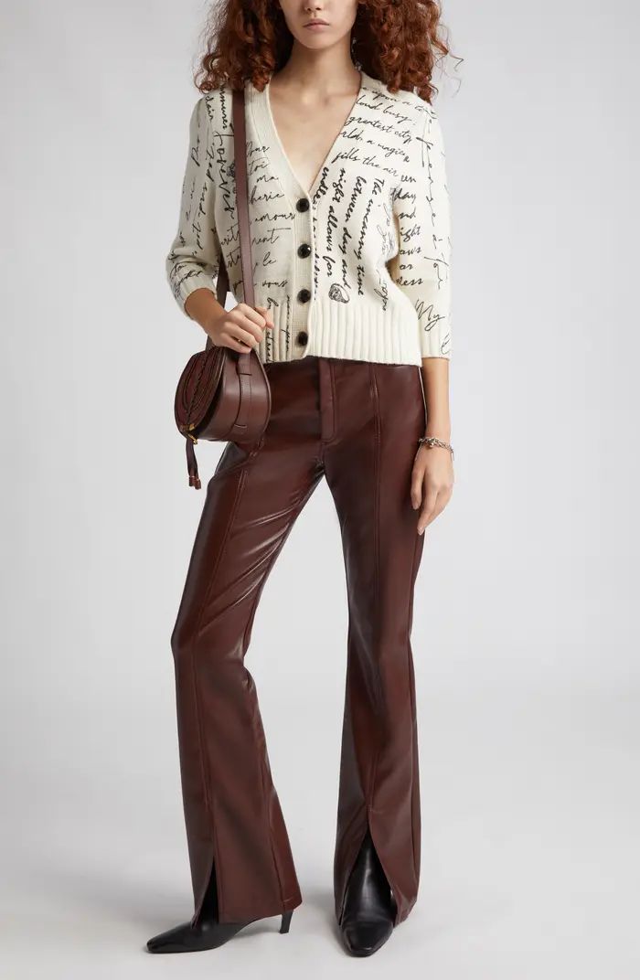 Norah Faux Leather Flare Pants | Nordstrom