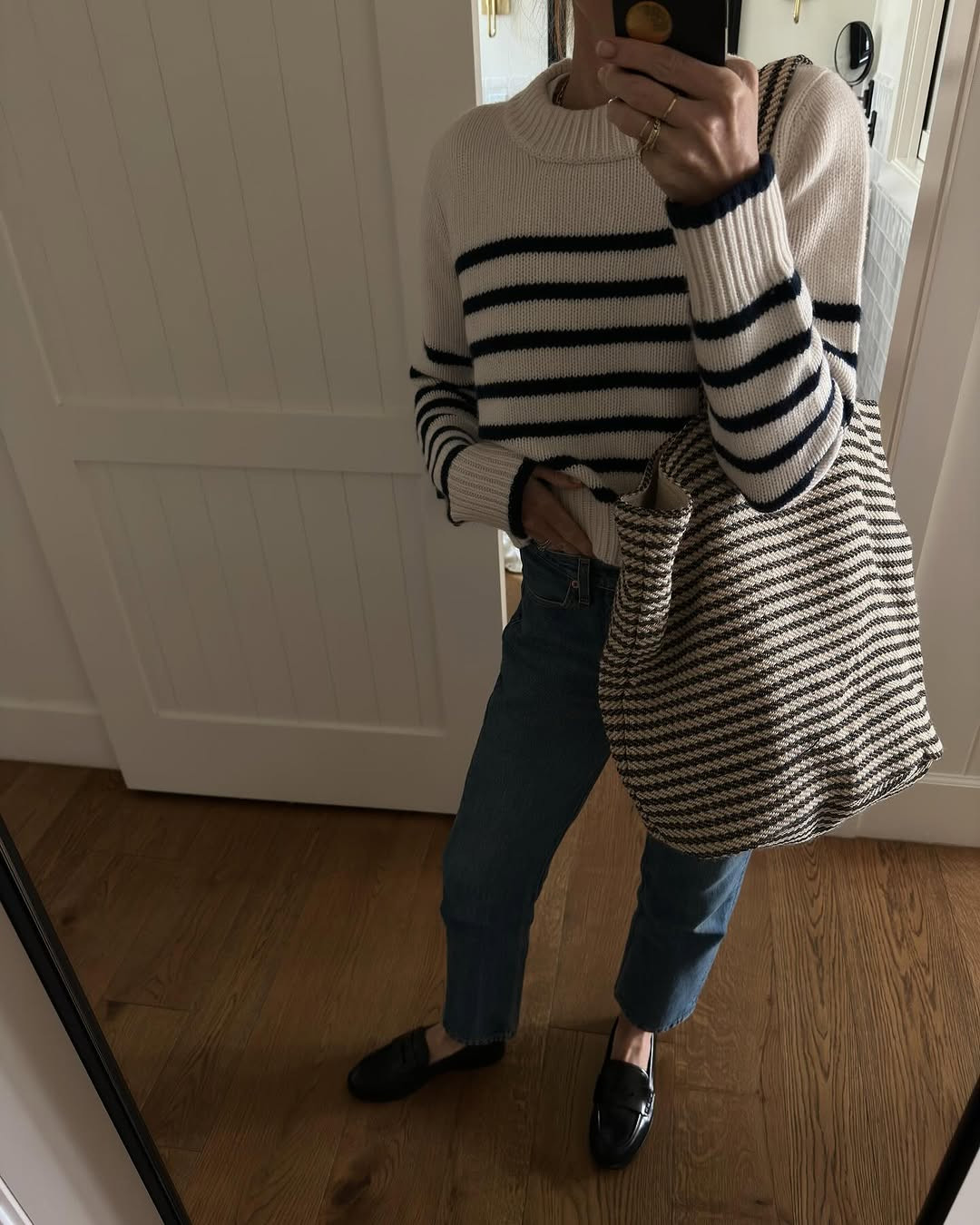 Stripes on stripes 

 #LTKStyleTip #LTKShoeCrush