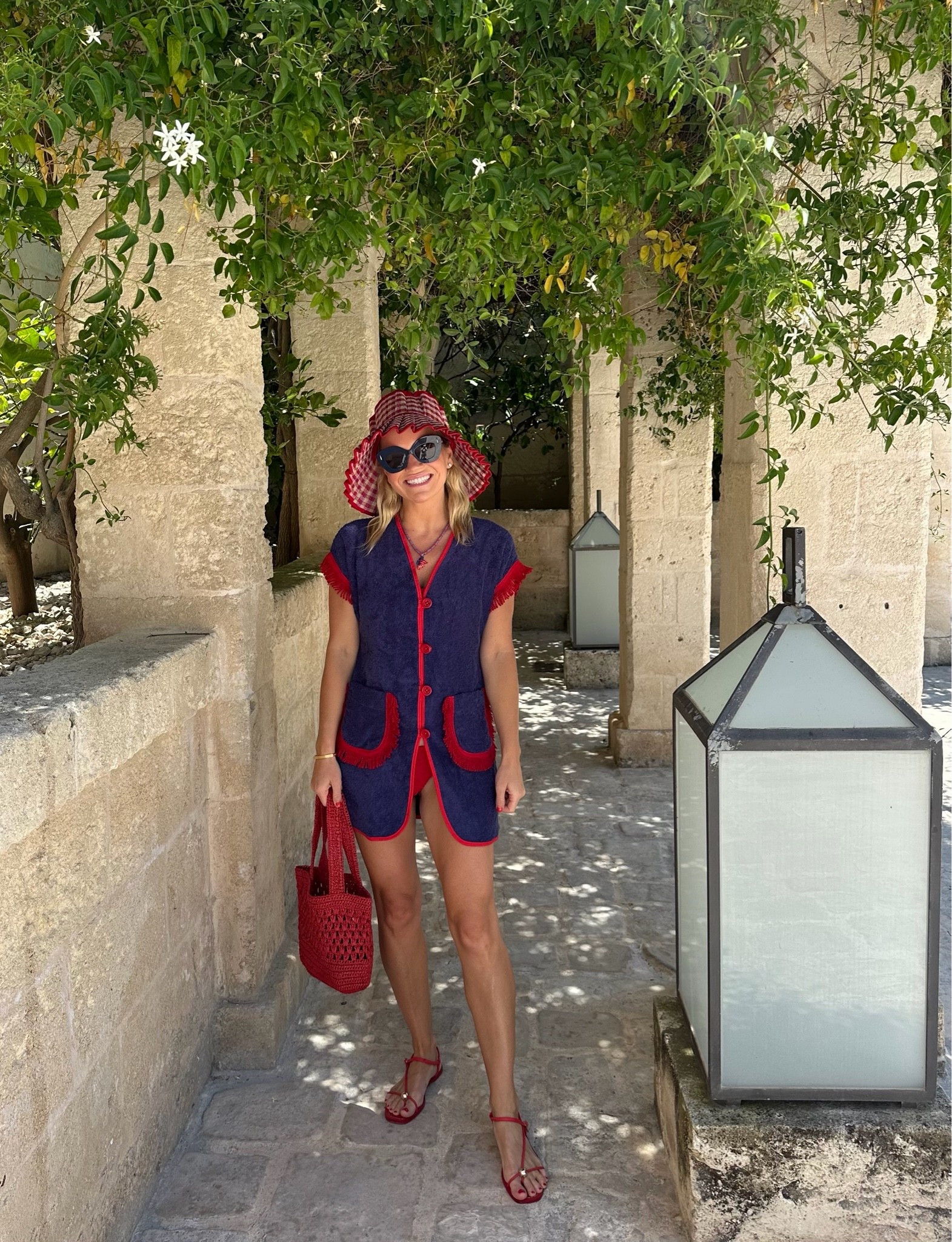 La Veste terry towel swim cover up for beach