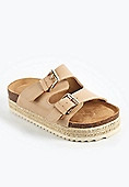 SuperCush Two Band Flatform Sandal | Maurices
