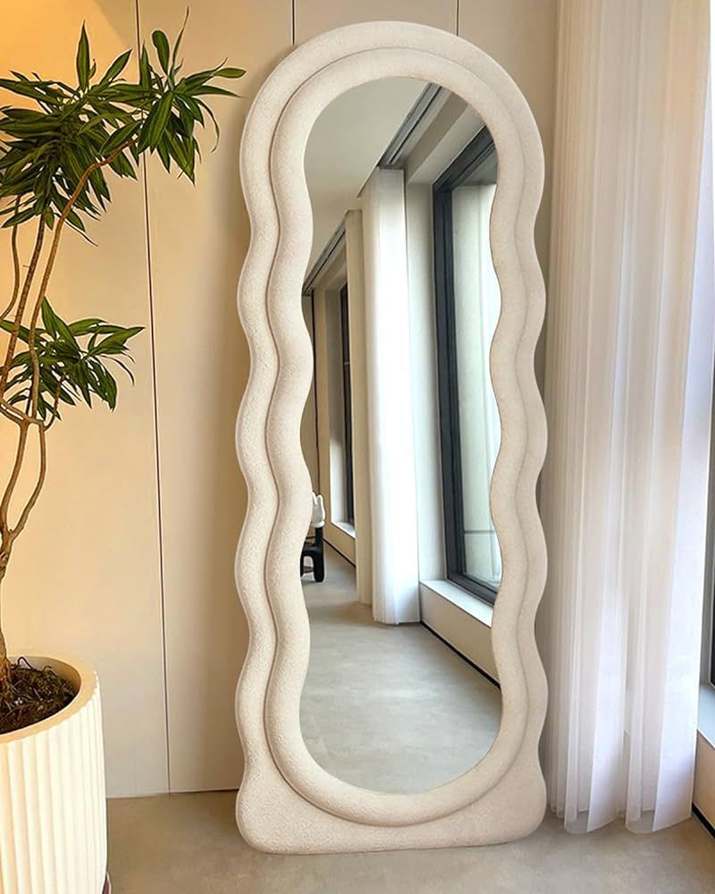 DYNWELL Full Length Mirror, Floor Mirror with Stand, Baby Floor Mirror, Wall Mirror Full Length, ... | Amazon (US)