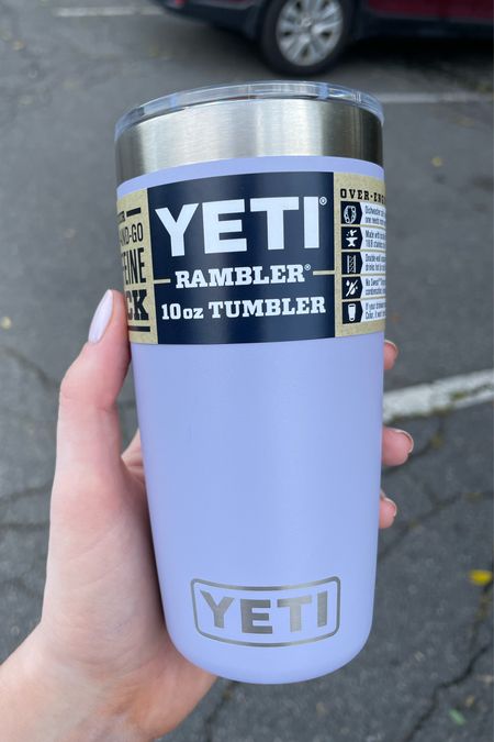 This 10oz yeti mug is the perfect size for a hot coffee or wine - fits in a cup holder! 
.
Yeti cosmic lilac 

#LTKFind #LTKhome #LTKunder50