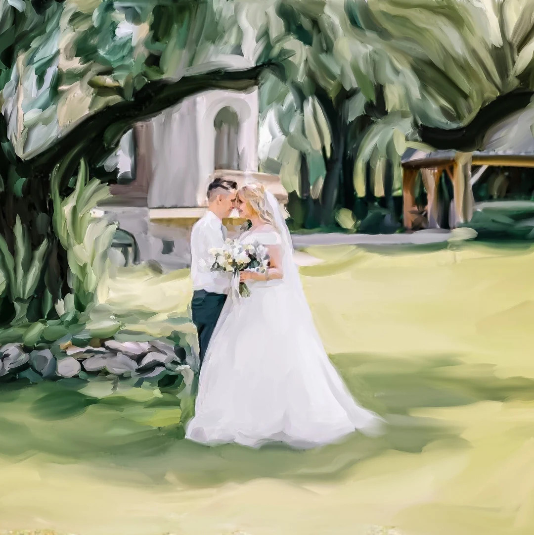 Custom Wedding Portrait From Photo Personalized Gift - Etsy | Etsy (US)