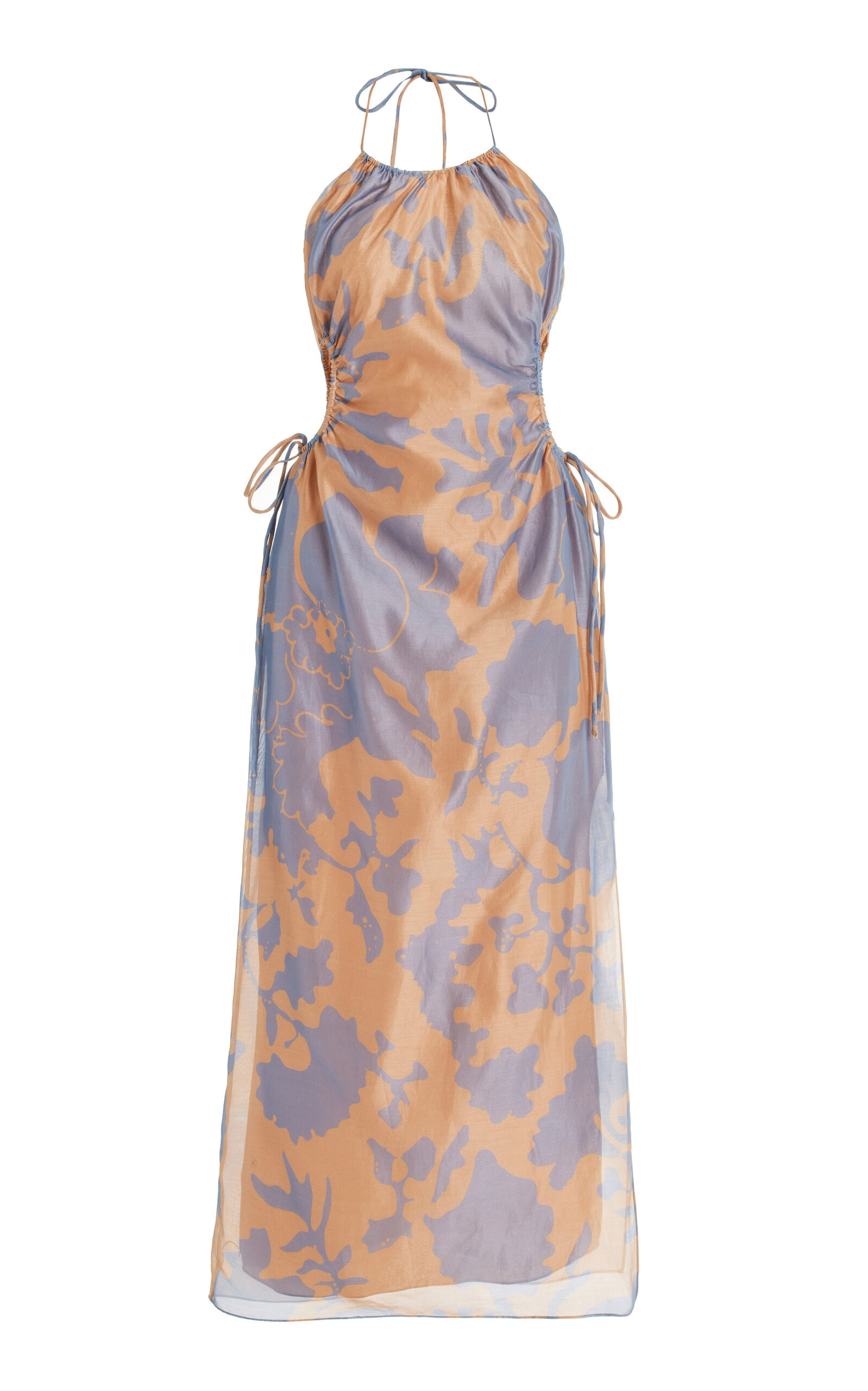 SIR - Women's Coralie Silk-Cotton Midi Dress - Print - 3 - Moda Operandi | Moda Operandi (Global)
