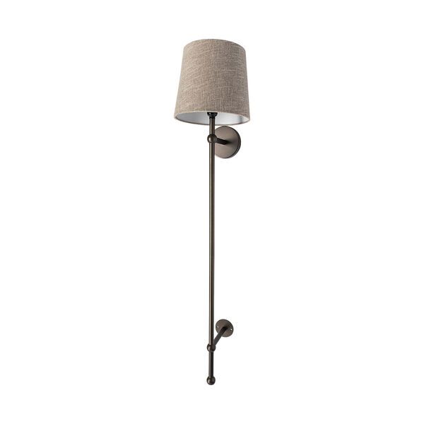 Chester Black and Beige One-Light Wall Sconce | Bellacor