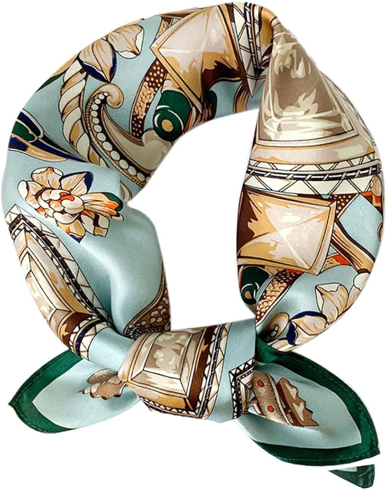 MEISEE 100% Mulberry Silk Scarfs Small Square Scarf 21" x 21" Neck Scarf Breathable Lightweight f... | Amazon (US)