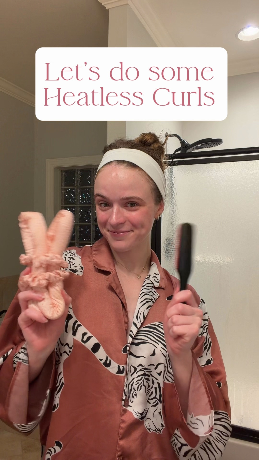 Let’s do my heatless curls!! This is by NO MEANS a tutorial - I’m still learning!!! But I’ve really been loving how my hair is turning out with these! Having curly hair it’s almost impossible to do a salon-quality blowout at home, but with the heatless curls I’m getting close! And - it’s less heat on my hair! Win win!!

#LTKselfcare