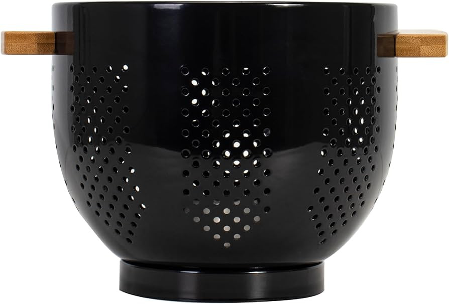 Colanders with Wood Handle - Kitchen Essential Metal Strainers & Colanders,Large Strainer Perfect... | Amazon (US)