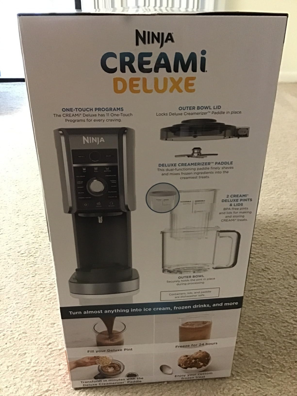 Ninja NC301 CREAMi Ice Cream Maker, for Gelato, Mix-ins, Milkshakes, Sorbet, Smoothie Bowls & Mor... | Amazon (US)