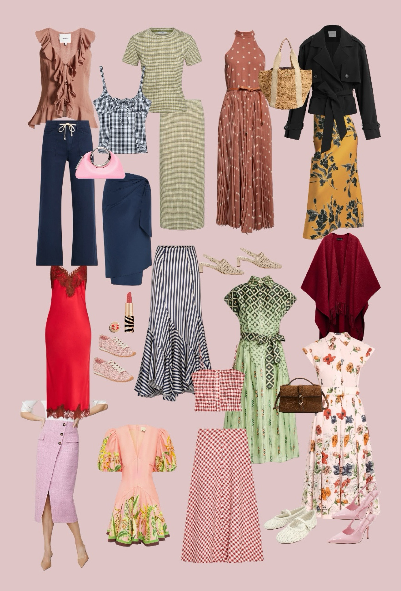 This week’s sweet and spicy picks. Gingham, polka dots, pink and red, ruffles and florals, stripes and raffia. Did I miss anything? 🤭

The pink tweed pencil skirt is not available yet, and I have put myself in the wishlist. 💘

#LTKGiftGuide #LTKFindsUnder100 #LTKSaleAlert