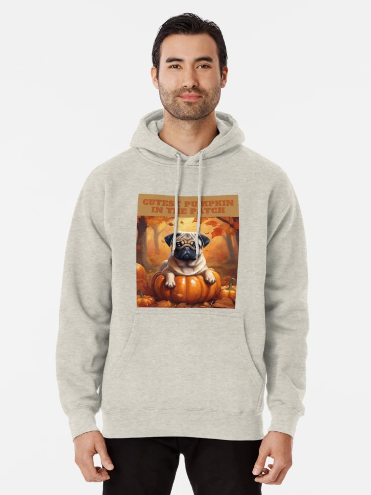 Fawn Fall Pug - Cutest Pumpkin in the Patch Pullover Hoodie | Redbubble (US)