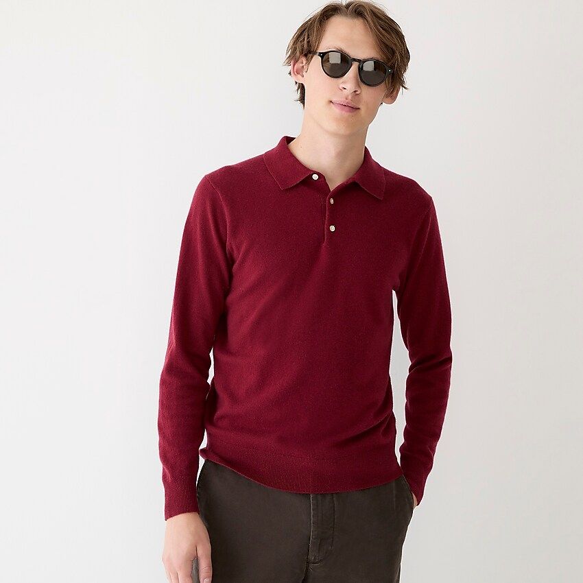 Cashmere collared sweater-polo | J.Crew US