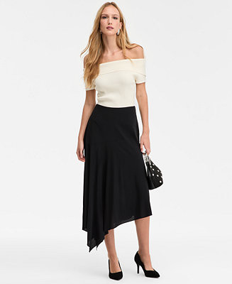 I.N.C. International Concepts Women's Printed Asymmetrical Midi Skirt, Macy's Exclusive - Macy's | Macy's