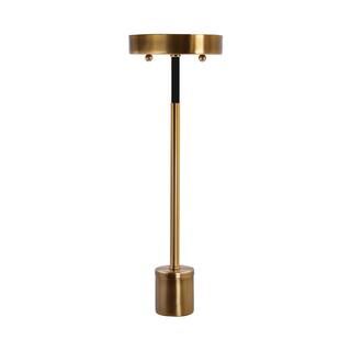 Brushed Gold Diamond Knurled Pendant Light Kit with Partial Metal Rod 860850 - The Home Depot | The Home Depot