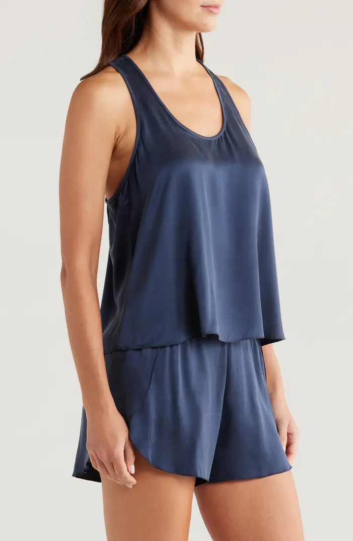 Racerback Washable Silk Short Pajamas | Nordstrom