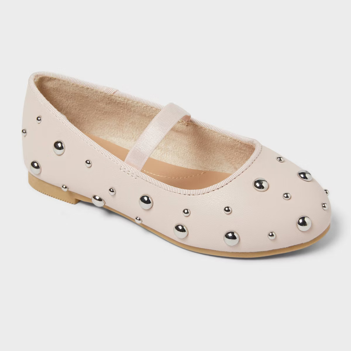 Toddler Heather Stud Ballet Flats - Cat & Jack™ Blush | Target
