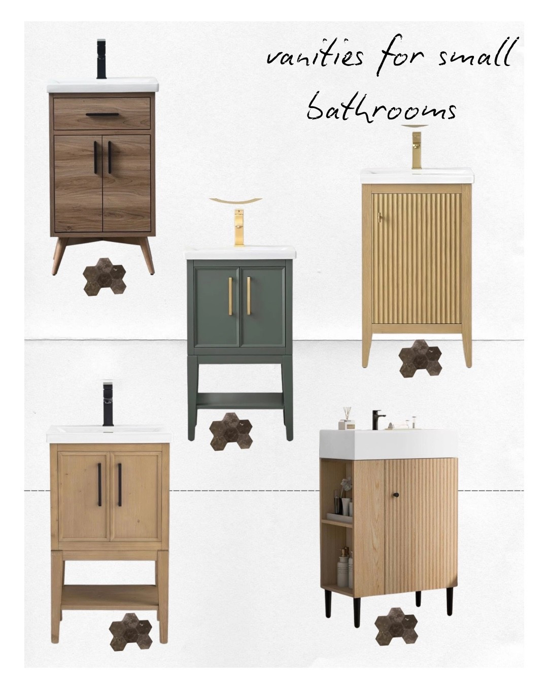 Bathroom vanities for tiny bathrooms

#LTKHome