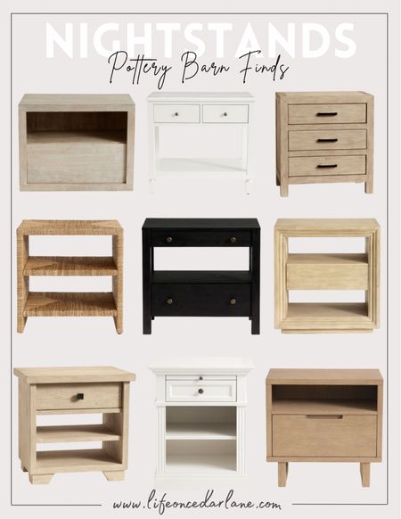 Nightstands- here is a roundup of some of our top Pottery Barn picks and most on sale too! Perfect for a primary bedroom, kids room or guest bedroom refresh!

#LTKhome #LTKsalealert #LTKfamily