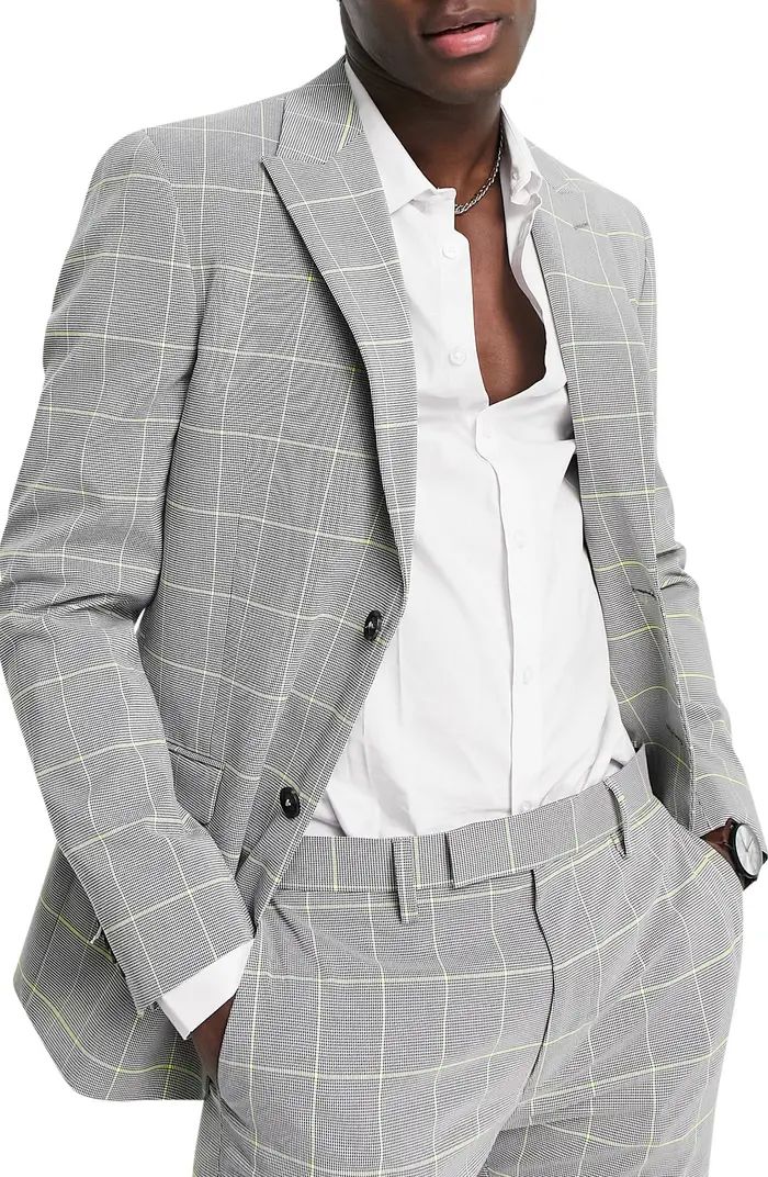 Topman Single Breasted Plaid Suit Jacket | Nordstrom | Nordstrom