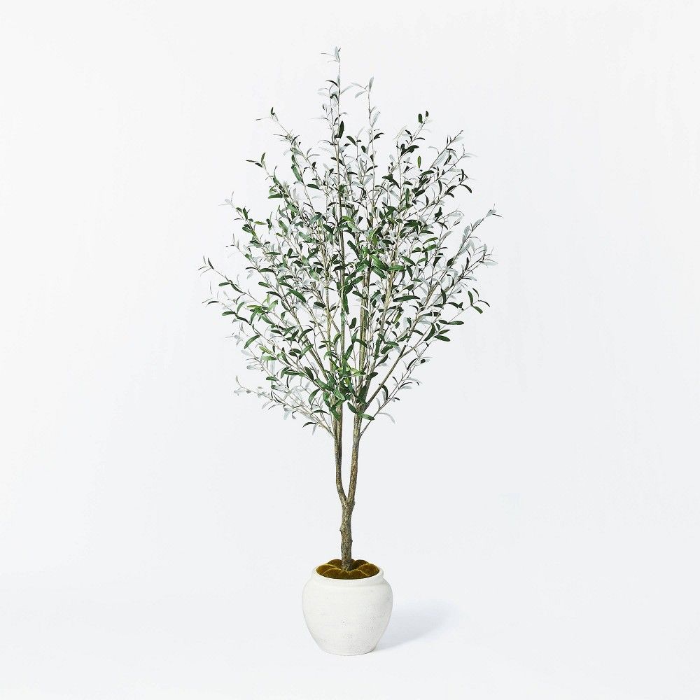 93"" Artificial Olive Tree - Threshold designed with Studio McGee | Target