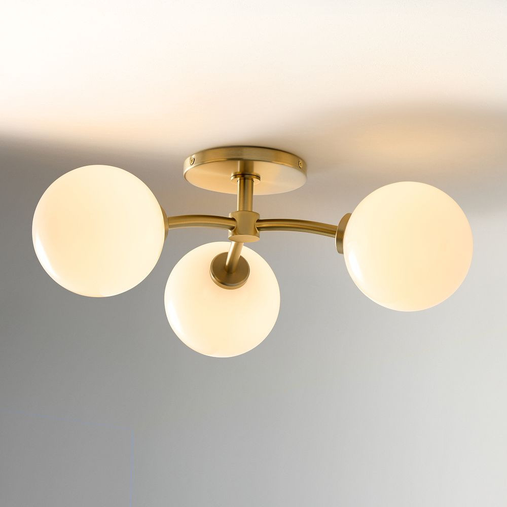 Holling 3-Light Flush Mount (15") | West Elm (US)