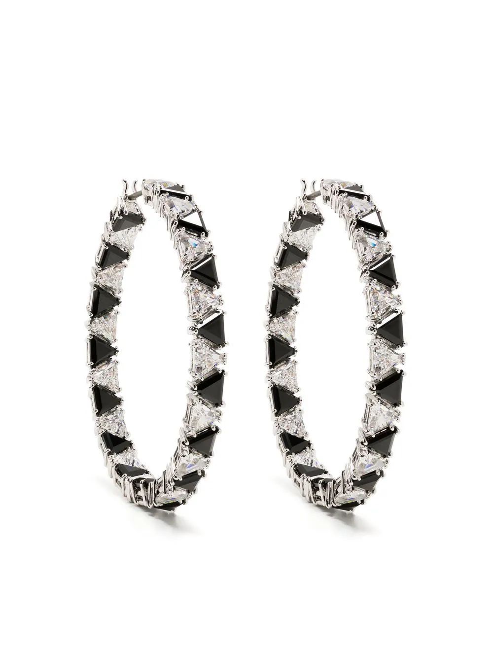 Swarovski Millenia Hoop Swarovski Triangle Earrings - Farfetch | Farfetch Global