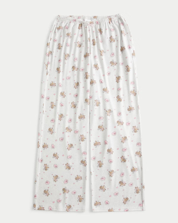 Women's Bear Graphic Pajama Pants | Women's Bottoms | HollisterCo.com | Hollister (US)