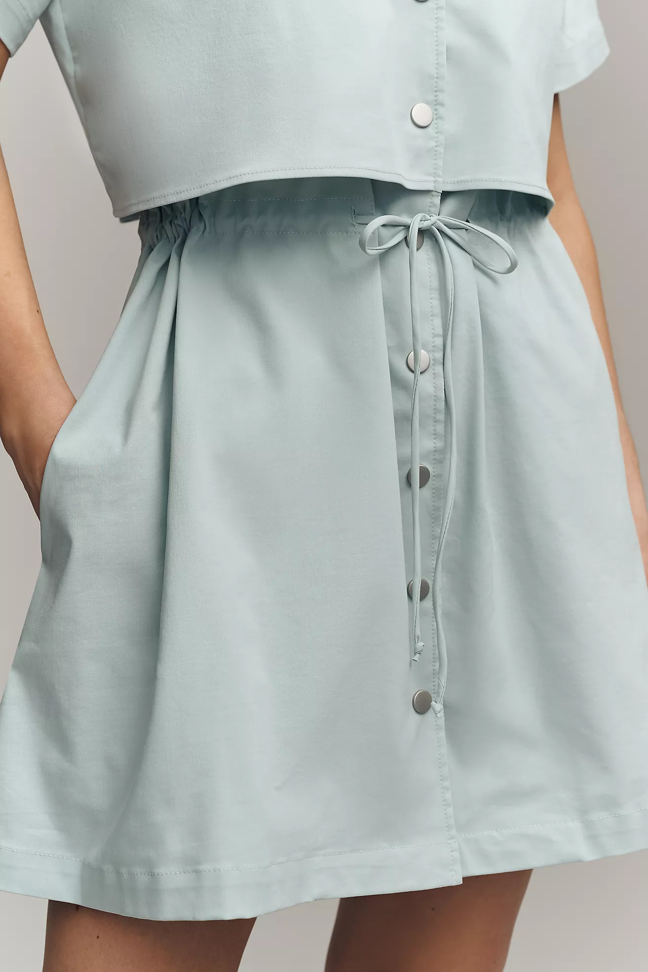 Exquise Short-Sleeve Twofer Mini Dress | Anthropologie (US)