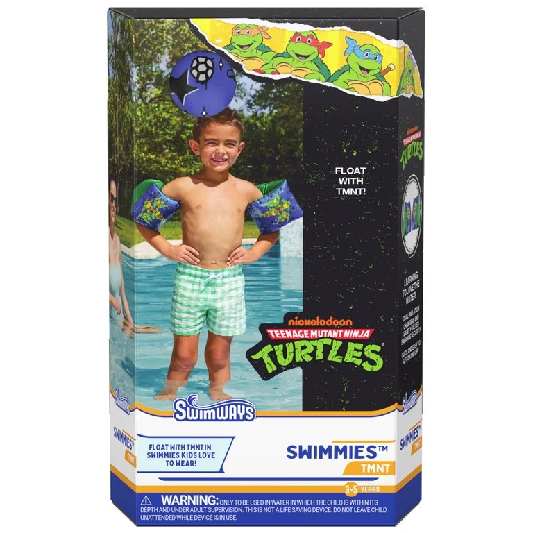 SwimWays Teenage Mutant Ninja Turtles (Unisex), Arm Floaties for Kids Age 3-5 | Walmart (US)
