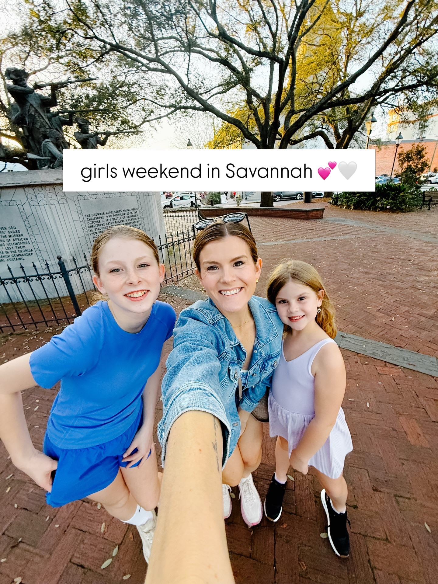 Weekend Snaps 📸 

Took just my girls to Savannah this weekend for Caroline’s gym meet. It was such a fun, big meet and we had the best weekend together away from the boys 🤪😜

Joel proposed in Savannah so the city was already super special to us.  I haven’t been back much since then so it was super sweet to walk it with my girls. The weather was perfect and the city couldn’t be more beautiful. ☀️ 

If you want to shop anything from this post, it’s all linked up for you in my LTK!