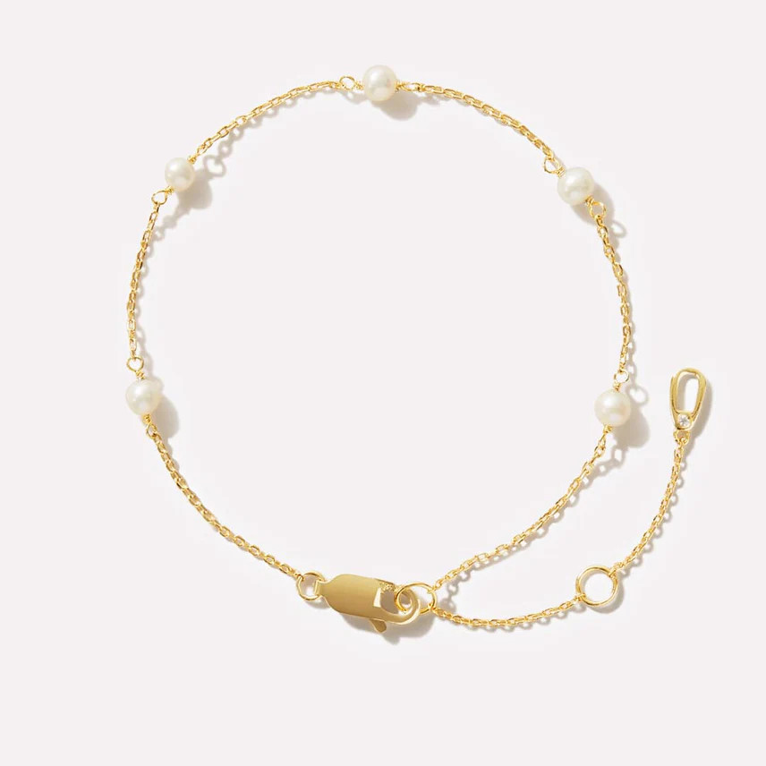Pearl Station Bracelet - Adelie | Ana Luisa