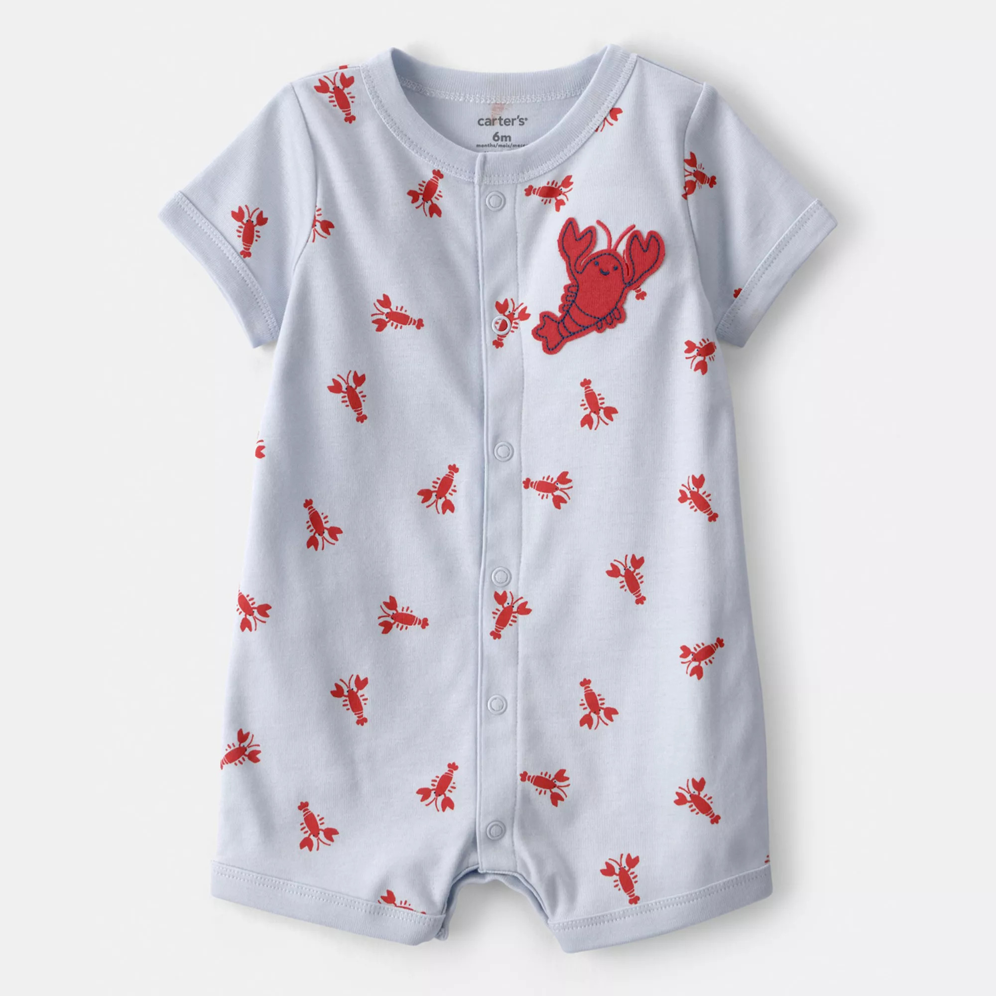 Baby Carter's Lobster Short-Sleeve Romper | Kohl's