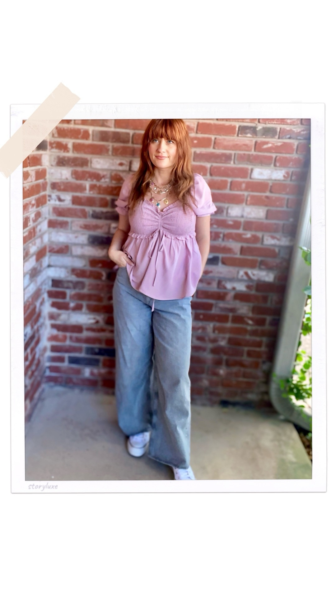 I‘m wearing a peplum/babydoll  top from Amazon. Available in various colors. Perfect for spring 
My grey jeans are also from Amazon. The multilayered necklace from SHEIN and I’m wearing platform converse

#LTKOver40 #LTKTall #LTKootd