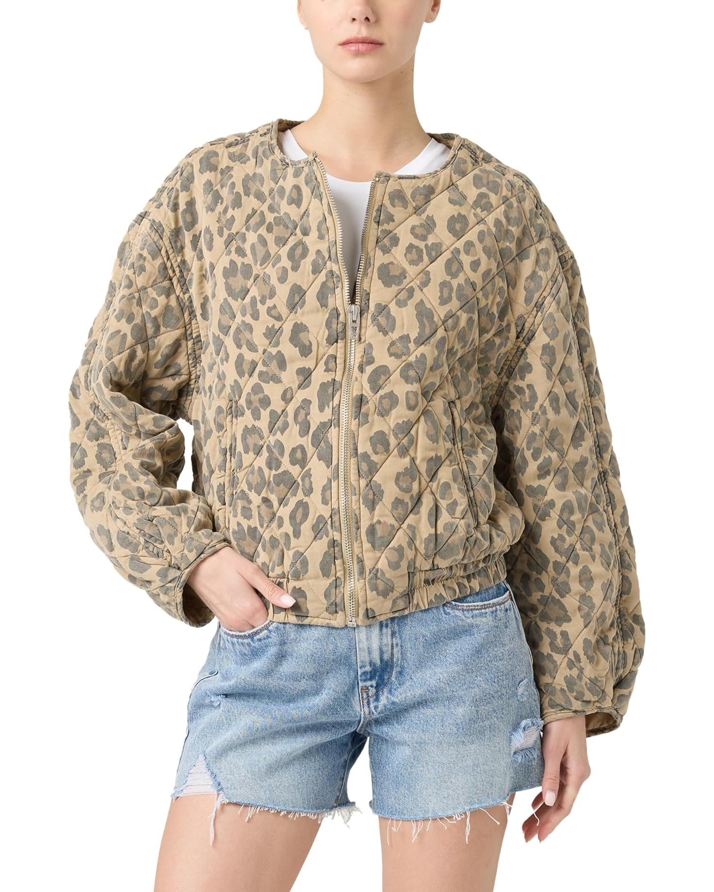 Leopard Tencel Jacket | Zappos