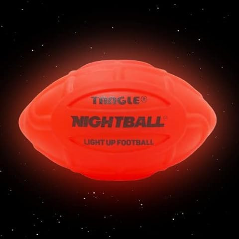 NIGHTMATCH Glow in The Dark Football - Ultra Bright Waterproof LED Light Up Football - Pump & Bat... | Amazon (US)