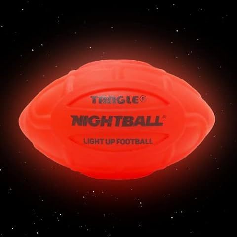 NIGHTMATCH Glow in The Dark Football - Ultra Bright Waterproof LED Light Up Football - Pump & Bat... | Amazon (US)
