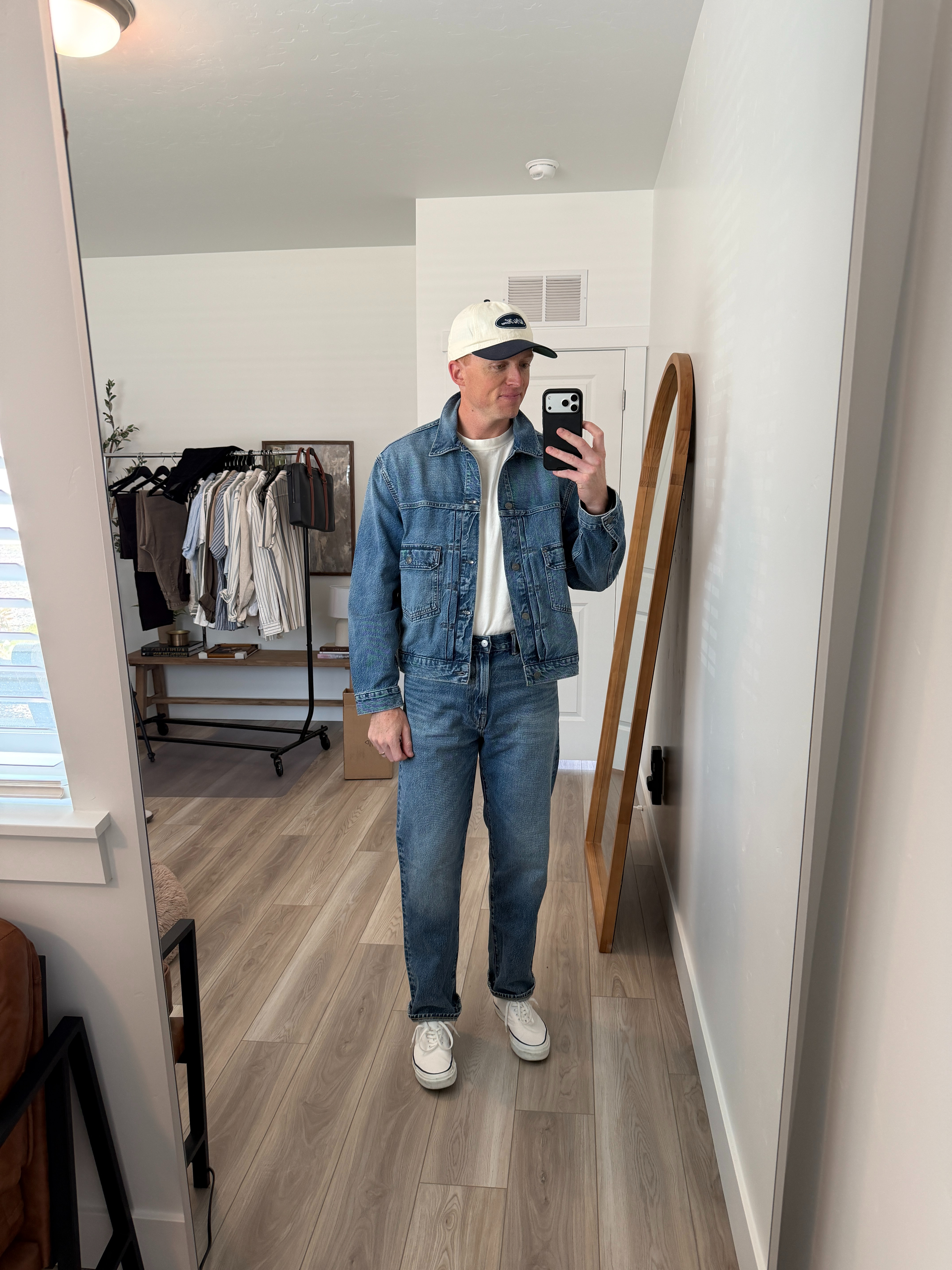 This Type 2 denim jacket from madewell is on sale right now and it's so good. Perfect for fall, super comfortable soft denim.

I went size L (i'm 6'0, 180) for a more relaxed fit that I can layer under but could have gone M for a closer fit too!  

 #LTKMens