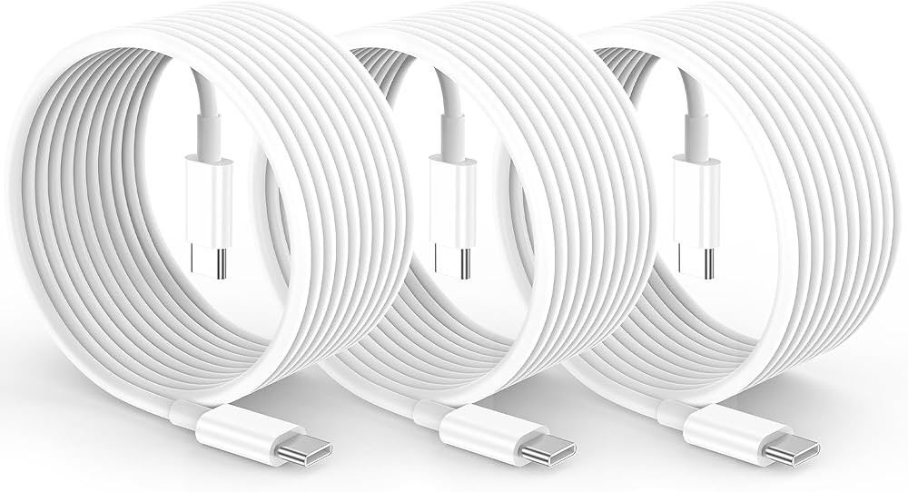 3Pack for Apple USB C to USB C Charging Cable 60W 10ft Long Type C Fast Charger Cord for iPhone 1... | Amazon (US)