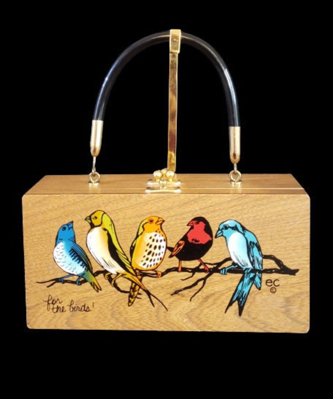 Enid Collins of Texas 1970 for the Birds Mini Box Purse Colorful Cutie - Etsy | Etsy (US)