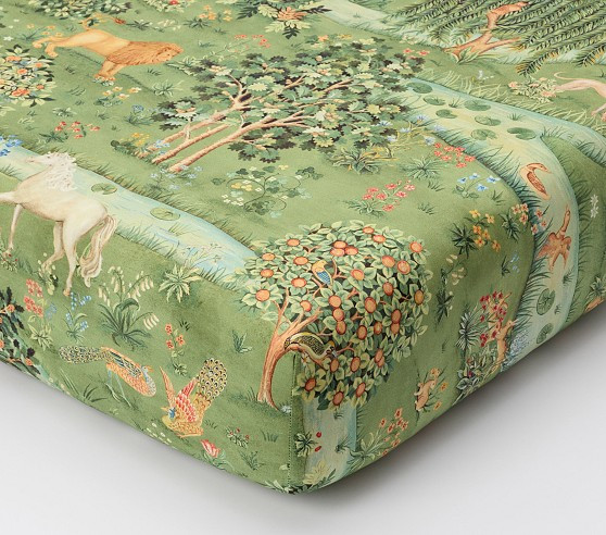 Morris &amp; Co. Owl &amp; Willow Organic Crib Fitted Sheet | Pottery Barn Kids